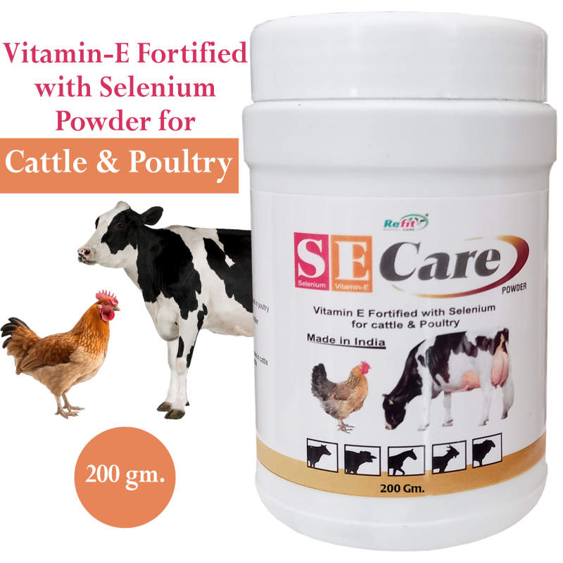 Selenium Injectable For Goats SE Care Powder 200g for Poultry, Goat & Cattle | Vitamin E & Selenium ...